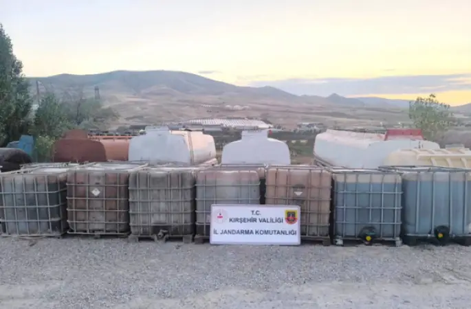 Kırşehir'de 29 bin litre kaçak akaryakıt ele geçirildi