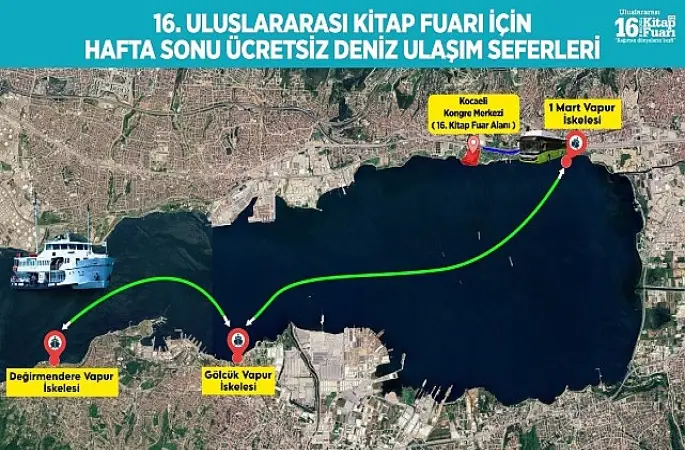 Kitapseverlere denizden fuara konforlu ulaşım   