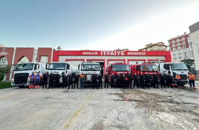 Konya Büyükşehir Belediyesi’nden Alanya’daki yangına destek