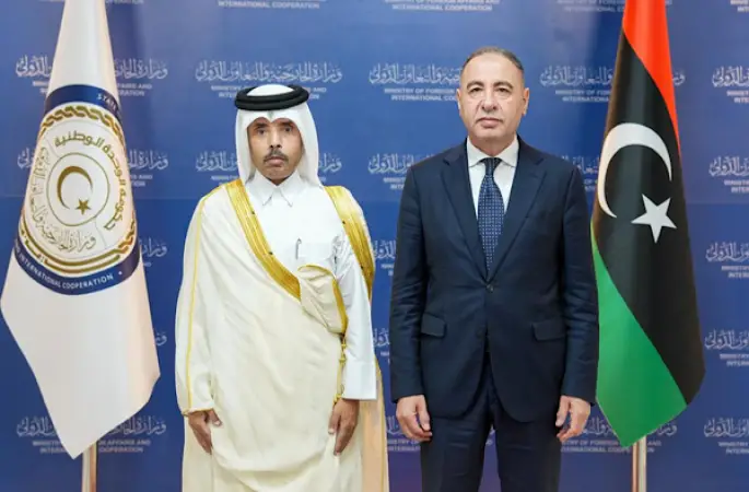 Libya Dışişleri Bakan Vekili Al Baour, Katar Büyükelçisi Al Dosari ile görüştü