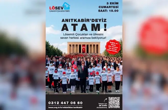 LÖSEV, tüm Türkiye’yi Atatürk’ün huzuruna davet ediyor