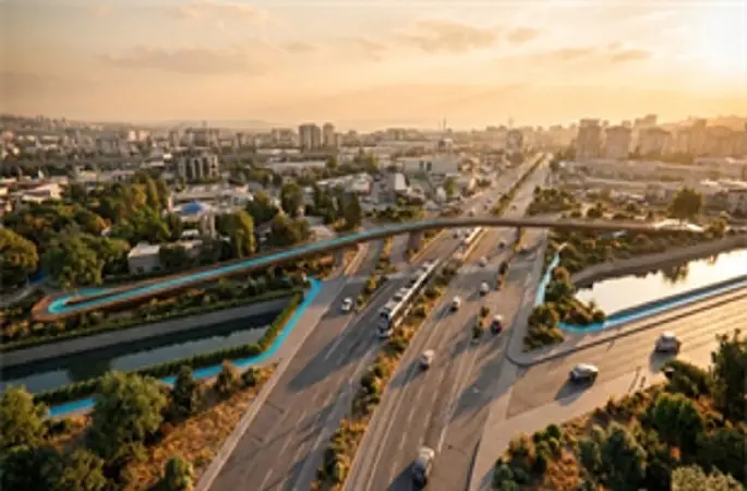 Mavişehir'de yeşil alanlar köprüyle birleşiyor