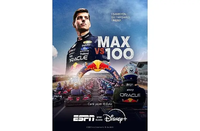 'Max vs 100', Red Bull Ortaklığıyla ESPN ile 16 Eylül'de Disney+'ta Canlı Yayınlanacak!