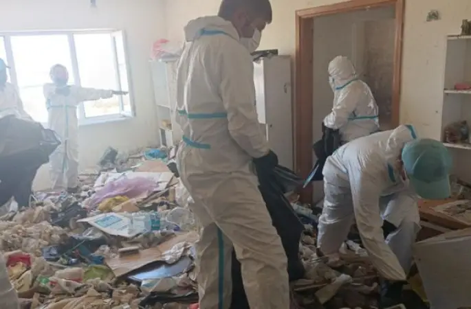 Nilüfer’de çöp evden 28 ton atık çıkarıldı