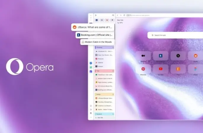 Opera One'a Dikey Sekmeler ve Geliştirilmiş Google Lens entegrasyonu