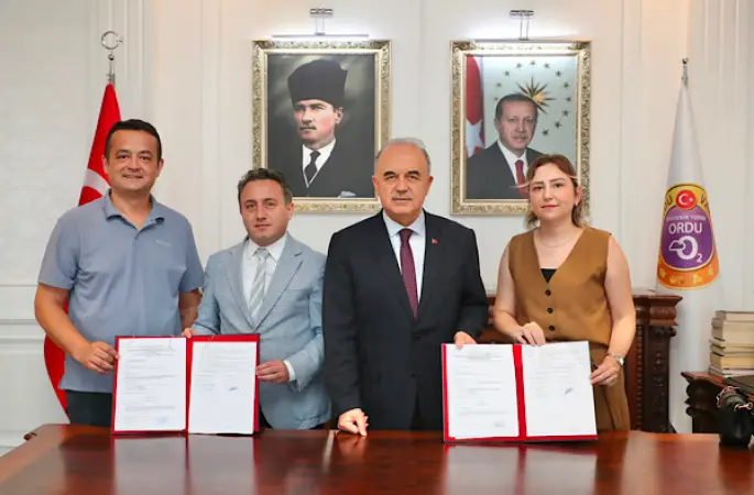  Ordu'da Yeşil İvme Destek Programı kapsamında 2 proje için protokol imzalandı