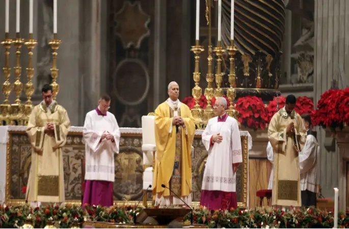 Papa 14. Leo, Vatikan'da ilk kez Noel ayini yönetti
