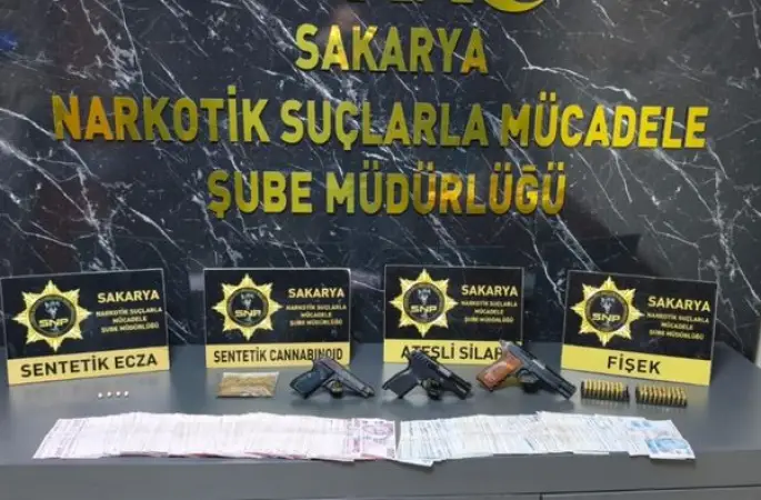 Sakarya’da uyuşturucu operasyonunda 14 şüpheli hedef alındı