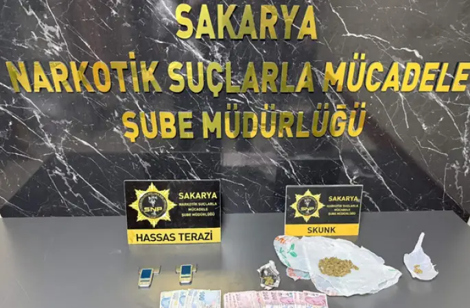Sakarya’da uyuşturucu satışı operasyonunda 3 şüpheli yakalandı