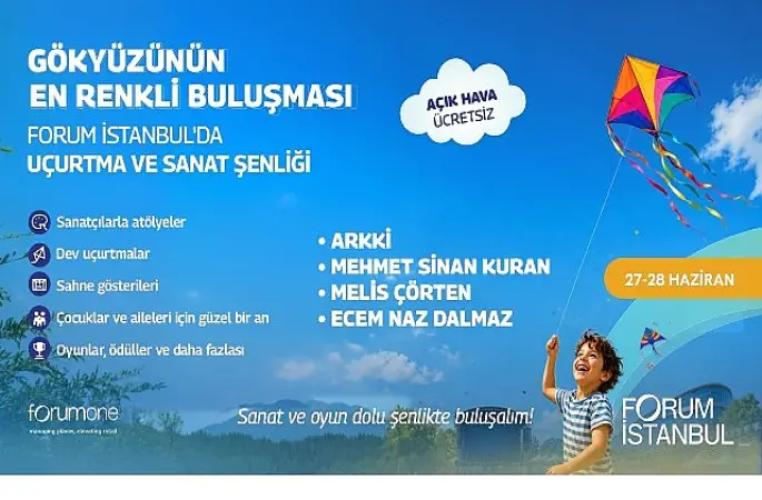 Sanat, oyun ve hayal gücü dolu ücretsiz etkinlikler 27–28 Haziran'da 