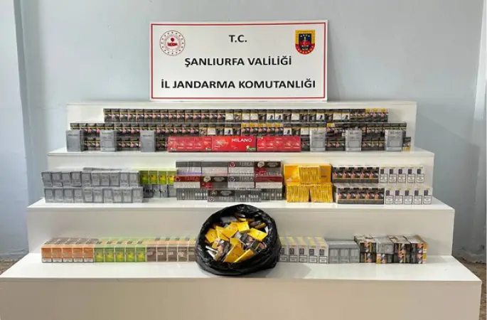 Şanlıurfa'da 5 bin 70 paket gümrük kaçağı sigara ele geçirildi