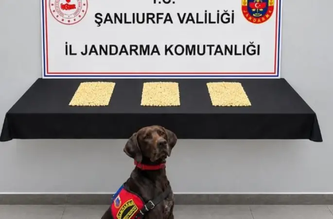 Şanlıurfa’da uyuşturucu operasyonu: 2 bin 970 Captagon hap ele geçirildi
