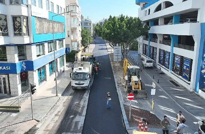 Şehit Binbaşı Cengiz Toytunç Caddesi'nin asfaltı yenilendi