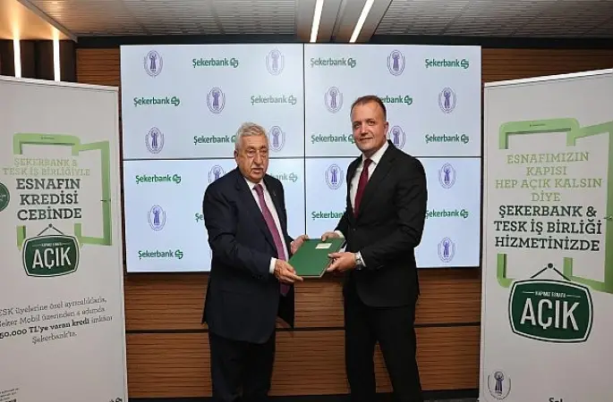 Şekerbank ve TESK iş birliğiyle esnafa     anında finansman desteği
