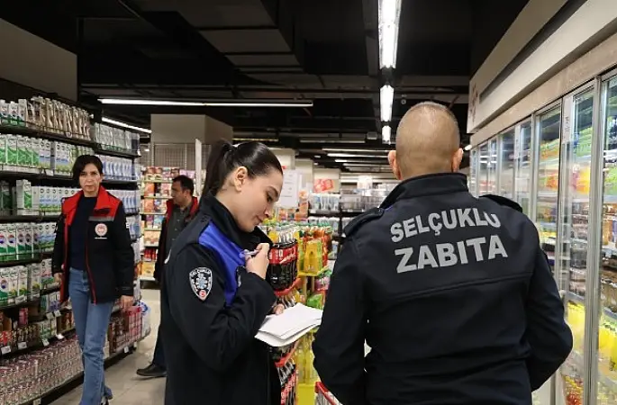 Selçuklu'da Market Denetimleri Sürüyor