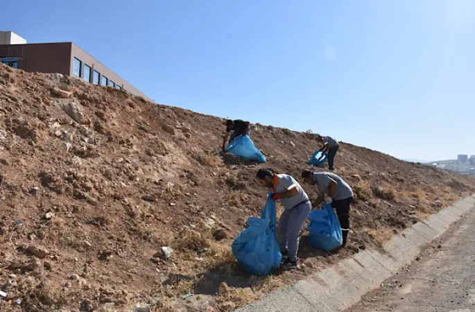 Siirt çevre yolunda kapsamlı temizlik çalışması