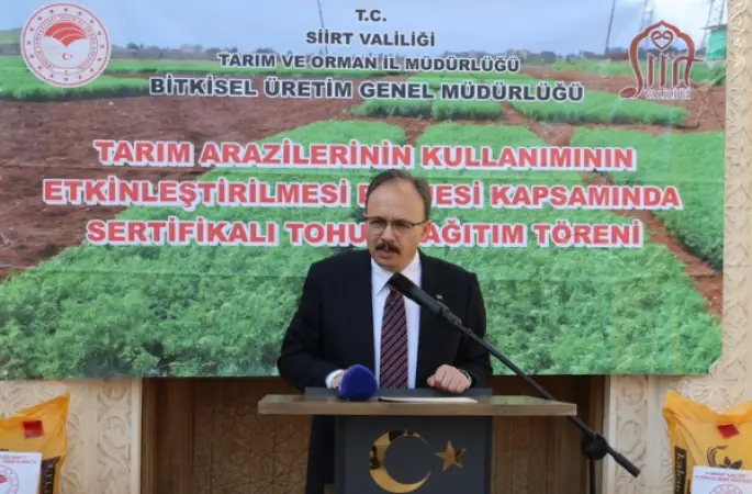 Siirt’te 600 çiftçiye 13,3 milyon liralık tohum desteği