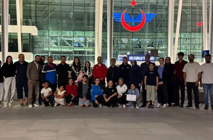 Sinem Oruç, Avrupa ikincisi olarak Konya’ya döndü