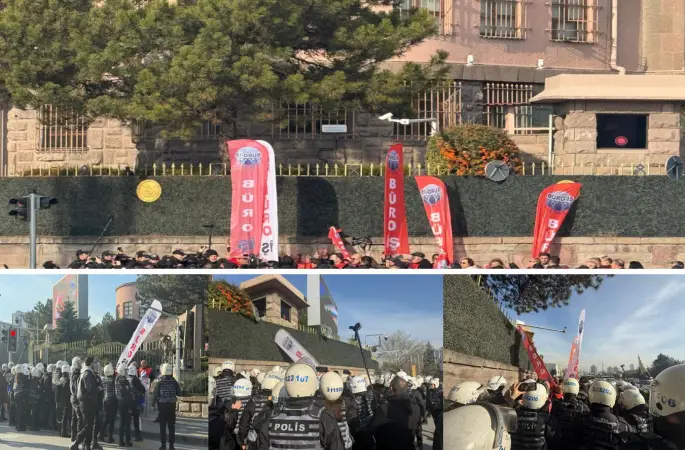 Son dakika: Ankara’da TBMM önünde eylem hareketliliği! Valilik yasakladı, emekçiler direniyor