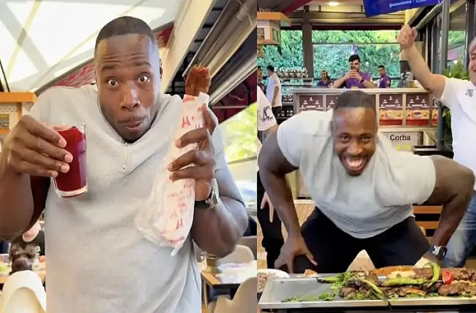 Sosyal medya fenomeni Big Groove İstanbul'da kebap ziyafetiyle dans etti