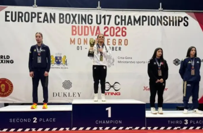 Sudem Temuçin, Avrupa Boks Şampiyonası'nda bronz madalya kazandı