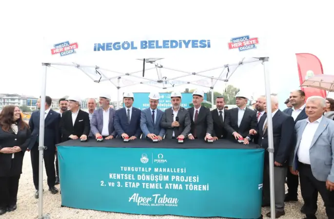 Turgutalp kentsel dönüşüm projesinin 2. ve 3. etaplarında temel atıldı