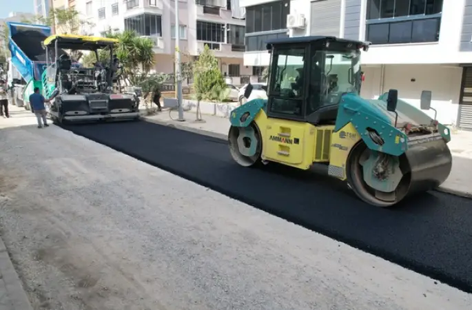 Turgutlu Türkmen Yolu'nda asfalt çalışmaları başladı