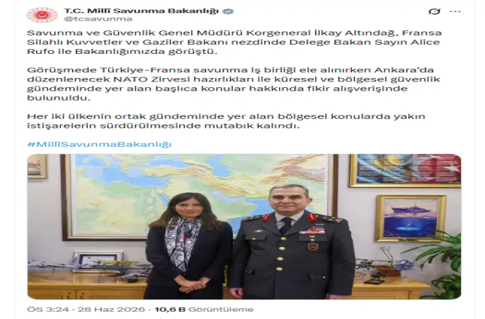 Türkiye–Fransa savunma görüşmesi: NATO Zirvesi ve güvenlik gündemi masada