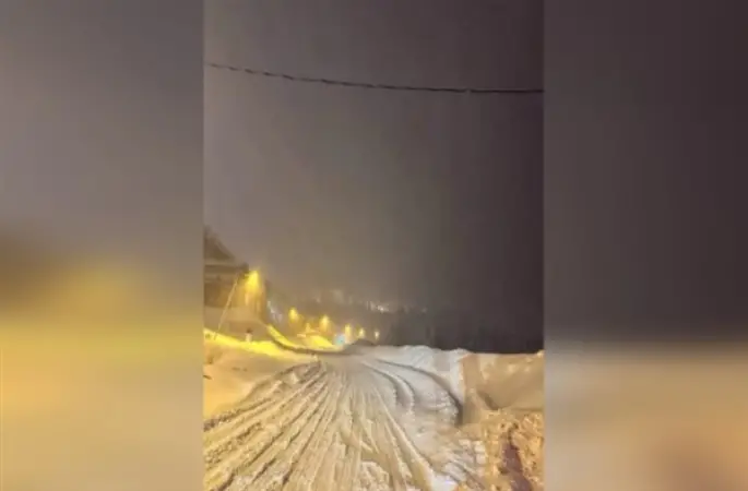 Uludağ’da yılın ilk kar yağışı başladı