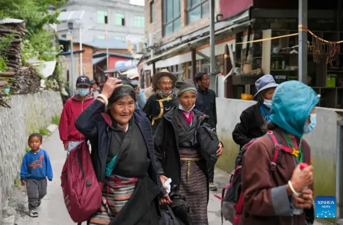 Xizang’da heyelandan etkilenen sakinler ve turistler tahliye edildi