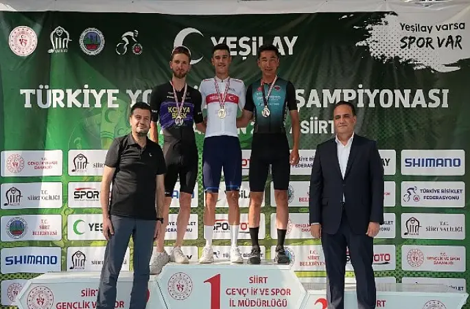 Yeşilay Türkiye Yol Bisikleti Şampiyonası sona erdi Türkiye Şampiyonları Siirt'te belli oldu