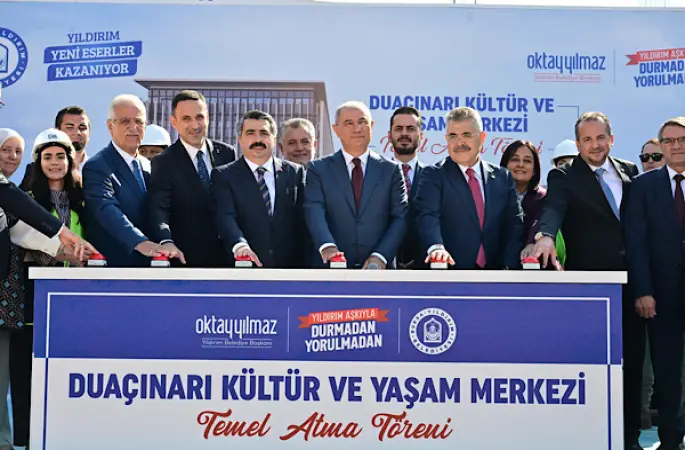 Yıldırım’da Duaçınarı Kültür ve Yaşam Merkezi’nin temeli atıldı