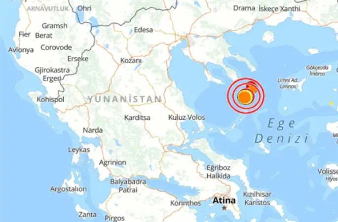 Yunanistan'da deprem